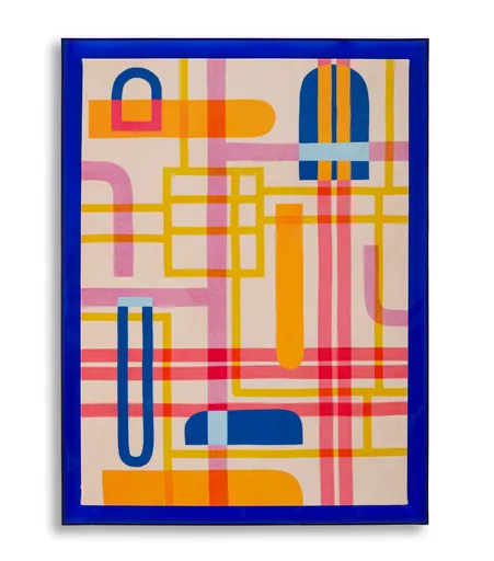 Tablou decorativ Modis -B, Mauro Ferretti, 60x80 cm, canvas/lemn de pin/plastic, multicolor