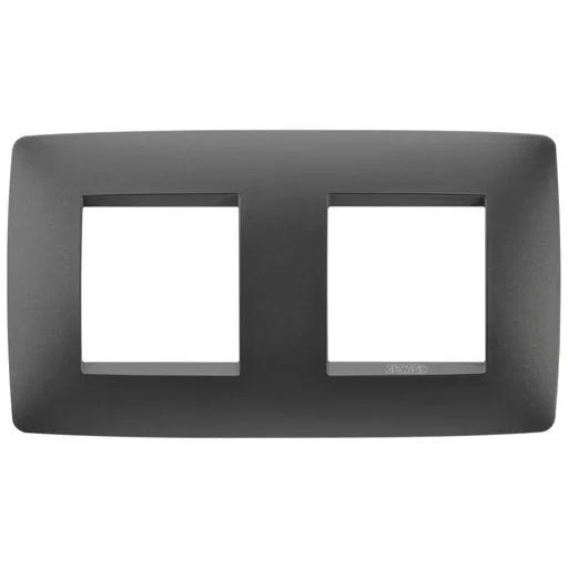 Rama ornament 2+2 module Gewiss Chorus One GW16123VN, negru satin