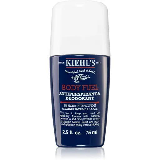 Kiehl's Body Fuel Antiperspirant & Deodorant Deodorant roll-on pentru bărbați 75 ml