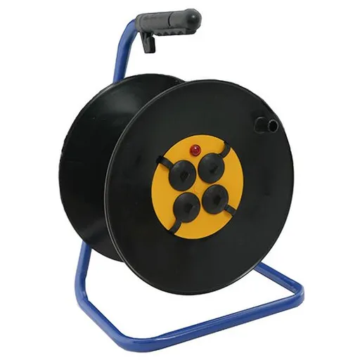 Tambur plastic deschis fara cablu 4 prize Adeleq 31-22000