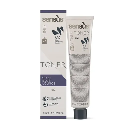 Toner pentru Par Sensus T-Area InBlonde Steel Blue Lounge 60 ml