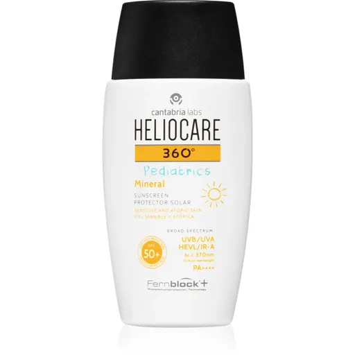 Heliocare 360° Pediatrics cremă fluidă protecție solară minerală SPF 50+ 50 ml
