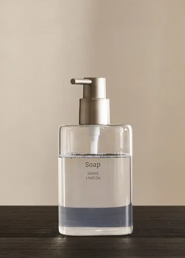 Dozator sapun lichid, L'essentiel Maison, Sbn0038, 9x9x18 cm, Transparent