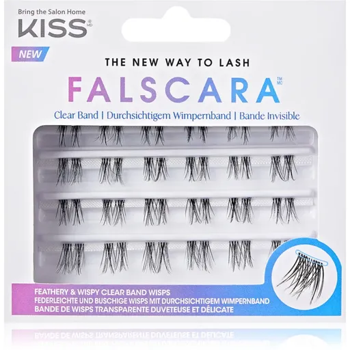 KISS Falscara The New Way to Lash pachet cu gene fără noduri autoadezive 24 buc