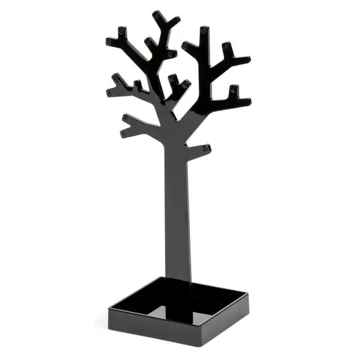Suport de bijuterii Compactor, sub formă de copac, negru, negru