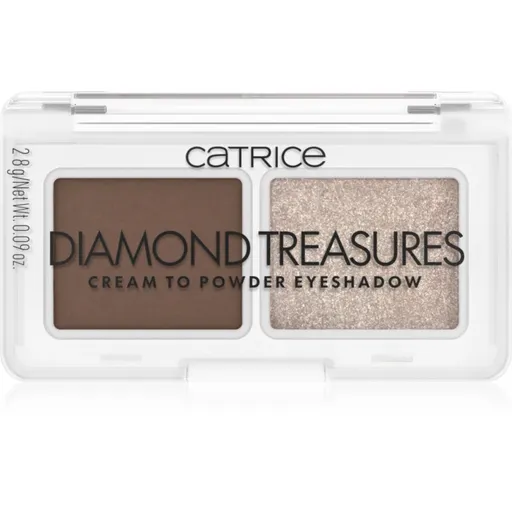 Catrice Diamond Treasures duo fard ochi culoare 01 Hazel Spark 2.8 g