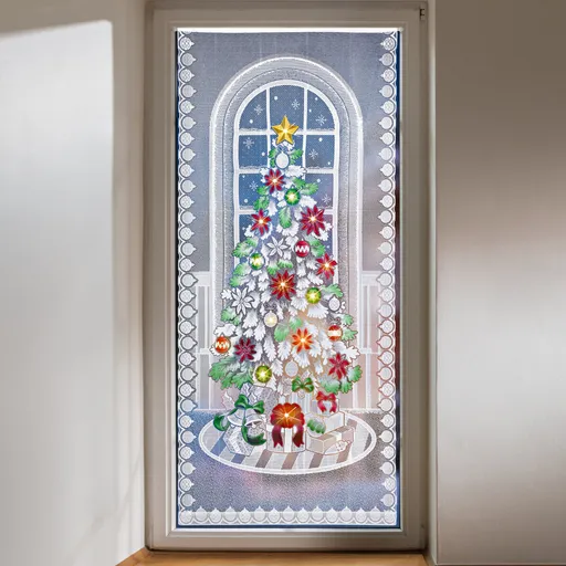 Perdea cu LED "Pom de Crăciun”