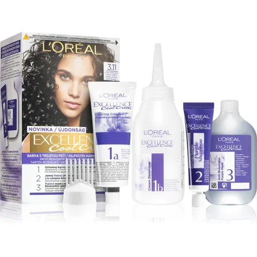 L’Oréal Paris Excellence Cool Creme culoare par culoare 3.11 Ultra Ash Dark Brown 1 buc
