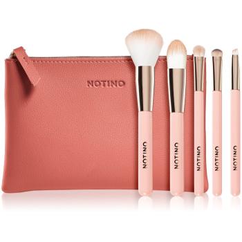 Notino Joy Collection Brush set with pouch set de călătorie cu pensule