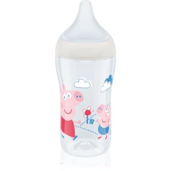 NUK Perfect Match Peppa Pig biberon cu controlul temperaturii 3m+ 260 ml