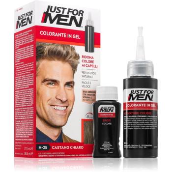 Just for Men Color Kit vopsea de par tonifianta pentru barbati culoare H-25 Light Brown 1 buc