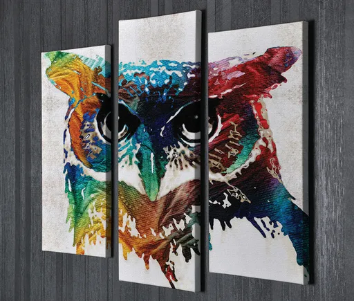 Tablou decorativ, UC045, 45 x 20 cm, Multicolor