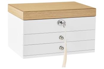 Troli Organizator/cutie de bijuterii cu oglindă JOW15WNV1