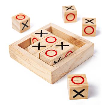 Bigjigs Toys Blocuri tic-tac-toe din lemn