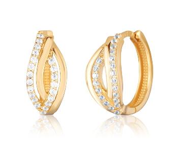 JVD Cercei din aur galben cu zircon ZE0060SJ72-7400