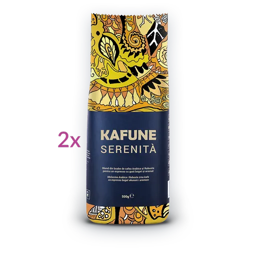 Kafune Cafea Boabe Serenit - Blend Superior De Cafea Boabe 1kg, Un Espresso Delicat Pentru Zile Cu Liniște
