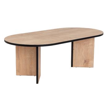 Masă de cafea Sable Sapphire Oak Black, naturală