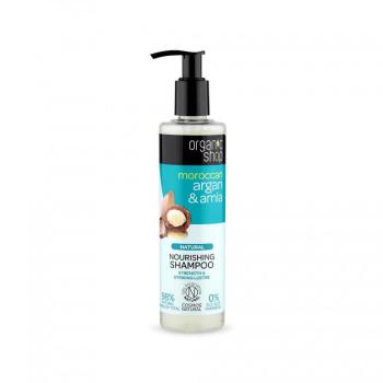 Organic Shop Șampon hrănitor Moroccan Argan & Amla (Nourishing Shampoo) 280 ml