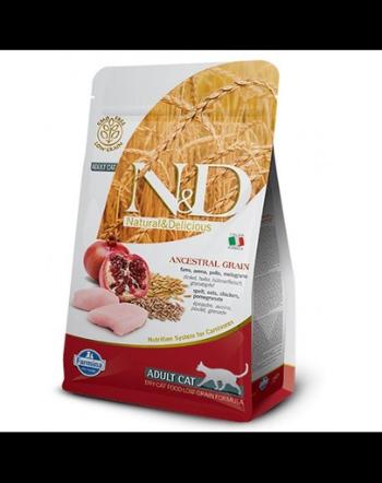 FARMINA N&amp;D Ancestral Low Grain Cat Chicken&amp;Pomegranate Hrana uscata pentru pisici adulte, pui si rodie 5 kg