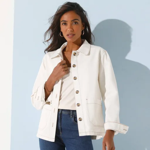 Jachetă cu nasturi drepte