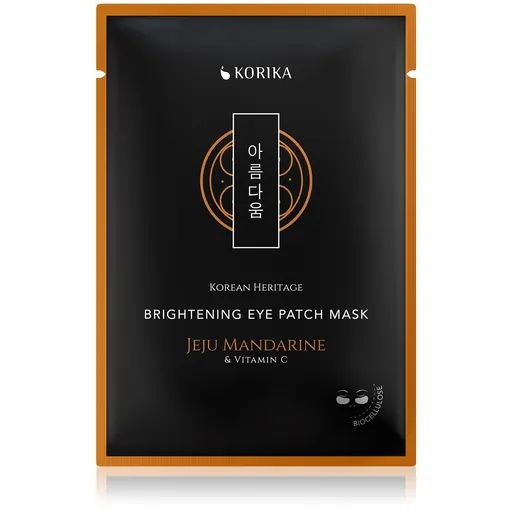 KORIKA Mască iluminatoare din bioceluloză pentru zona ochilor Korean Heritage (Brightening Eye Patch Mask) 2 buc