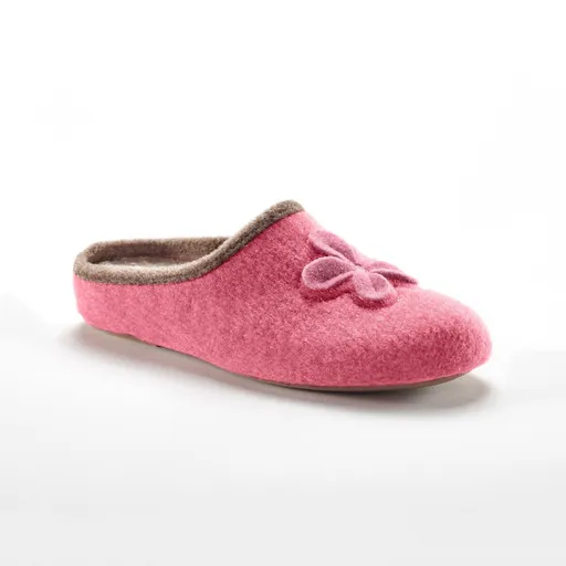 Papuci cu aplicații florale, foarte confortabili