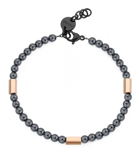 S'Agapõ Brățară din mărgele cu hematit Riot SRT13