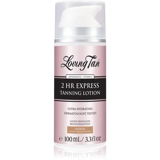 Loving Tan 2 HR Express lotiune hidratanta pentru bronzare culoare Medium 100 ml