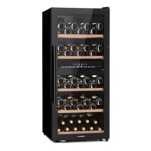 Klarstein Barossa 91 Duo, frigider vin, 204 l, 91 sticle., 2 zone