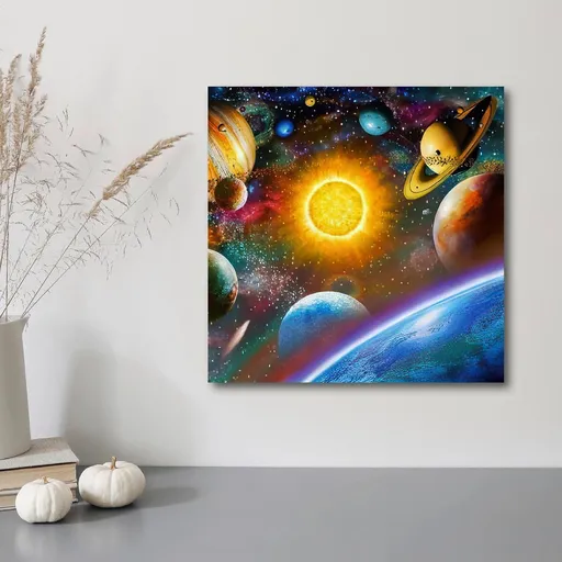 Pictură cu diamante Space Ocean