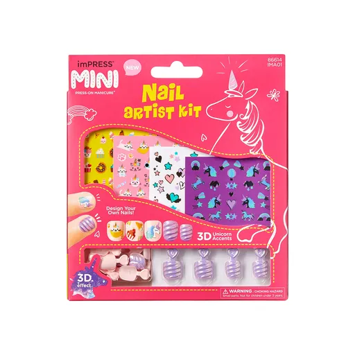 KISS Unghii autoadezive pentru copii imPRESS Kids Nail Artist Kit