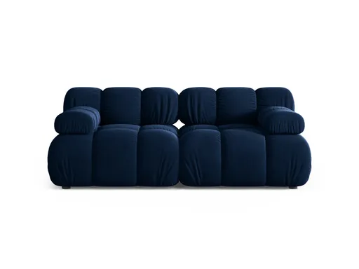 Canapea modulara 2 locuri, Bellis-51, Micadoni Home, 188x94x70 cm, catifea, albastru regal