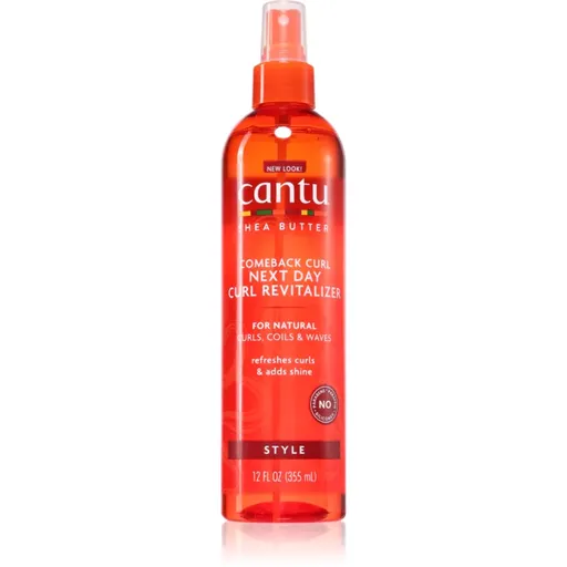CANTU Shea Butter Curl Next Day spray cu efect de bucle lejere, pentru plajă 355 ml