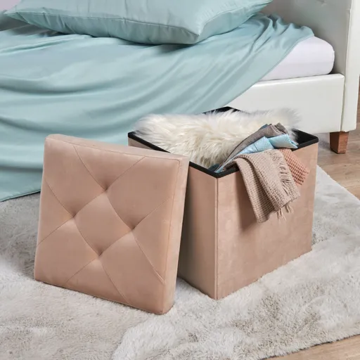 Taburet cu spațiu de depozitare