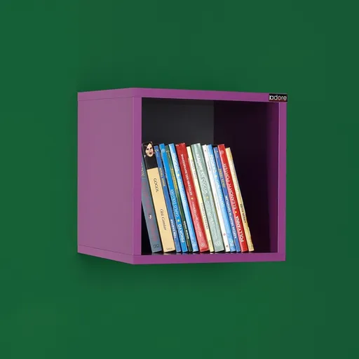 Raft de perete, Hanah Home, Raf-033-Uu-1, 33x33x19 cm, Mov