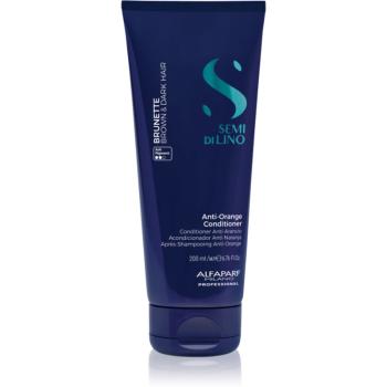 Alfaparf Milano Semi di Lino Brunette balsam nuanțator neutralizarea subtonurilor de alamă 200 ml