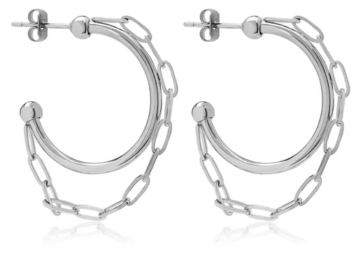 Troli Cercei rotunzi din oțel cu lanțuri VESE0584S