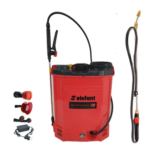 Set Pompa de Stropit cu Acumulator, 18 Litri, Elefant + Lance telescopica stropit pomi 2.7m, Vermorel electric