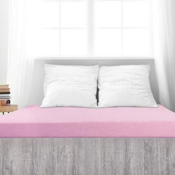 Cearșaf de pat 4Home din frotir Ideal roz , 140 x200 cm, roz, 140 x 200 cm