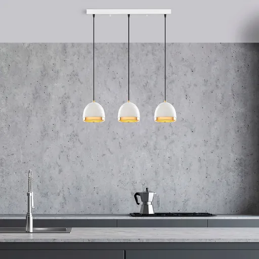 Lustra, Opviq, 942FLG1482, Alb/Auriu