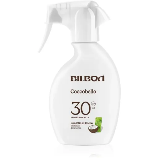 Bilboa Coccobello Trigger spray solar cu ulei de cocos SPF 30 250 ml