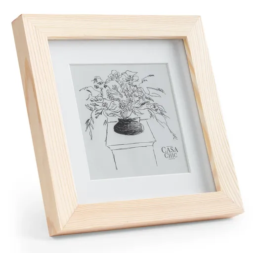 Casa Chic York, ramă pentru fotografii, pătrată, fotografii 15 × 15 cm, suport, sticlă