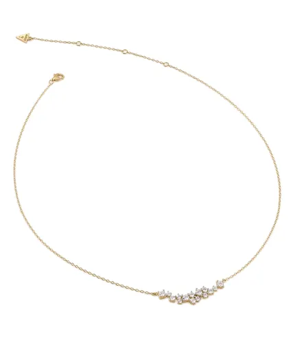Guess Colier de lux placat cu aur cu zirconiu cubic Jardin JSBN04460JWYGT/U