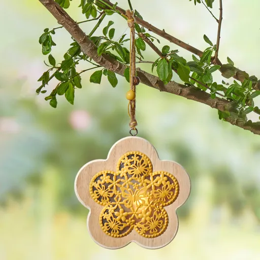 Floare din lemn cu LED