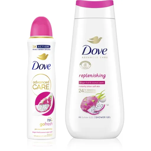 Dove Advanced Care Replenishing pachet economic, cu deodorant și gel de duș