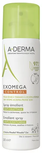 A-DERMA Spray pentru piele uscată și atopică Exomega Control (Emollient Spray) 200 ml