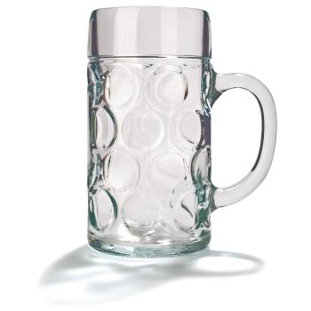 Pivní sklenice s uchem ISAR, 1 l, 1 l