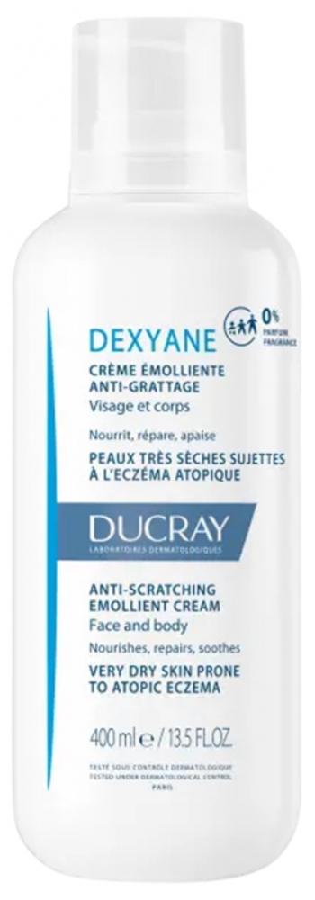 Ducray Cremă emolientă pentru pielea uscată predispusă la eczemă atopică Dexyane (Anti-Scratching Emollient Cream) 400 ml