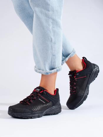 Pantofi de trekking negri pentru femei la modă fără toc