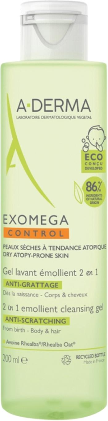 A-DERMA Gel de curățare pentru piele uscată predispusă la atopie 2în1 Exomega Control (Cleansing Gel) 200 ml